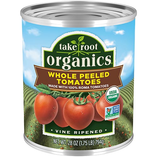 Whole Peeled Tomatoes, Organic Take Root Organics